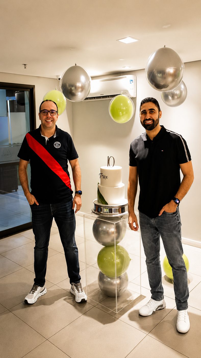 Emanuel e Jairo, sócios fundadores da Prix Tecnologia